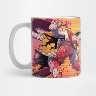 omni man vs battle beast Mug